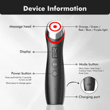 P Age Boosters Pro R 6 in1 Handheld Facials RF EMS Machine Personals Care Face Massage Electric LED Beauty Device