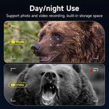 NV326 4K UHD Digital Binocular Telescope Camera Infrared Night Vision Binoculars Goggles for Hunting Camping with Flashlight