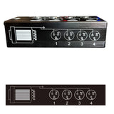 1Pair 4Channel 3Pin XLR Audio and DMX over Network Cable Extender, DMX512 Network Signal Extender 1 Male+1 Female