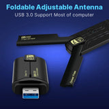 WiFi 7 USB WiFi card BE6500 6500Mbps USB3.0 802.11BE WiFi Dongle 2.4G/5G/6GHz Network Card For Win10/11 Driver Free