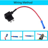 5pcs 12V Standard/Mini/Low Profile Mini Add-a-Circuit Fuse Tap Adapter, Blade Fuses Holder Plug Socket for Cars, Trucks, Boats