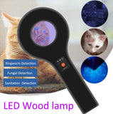 20LED Blacklight Wood Lamp Skin Care UV Magnifying for Vitiligo Exam Beauty Detection