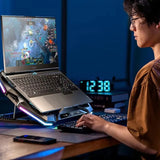 Laptop Cooling Stand, Gaming Laptop Cooling Pad with Innovative Semiconductor Refrigeration & 6 Turbo Fans for All Sized Laptops