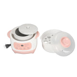 1L Electric Ceramic Stew Pot with Smart Timing And Dry Burning Prevention Home Kitchen Soup Cooker
