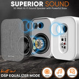ST01 Bluetooth 2.0 Active Speakers 60W 3-inch 128* 184 * 118mm MP3/WMA Playback for Desktop Home Theater Bookshelves