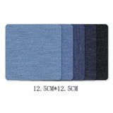 100pcs Denim Patches for Jean Clothing DIY Fabric Iron On Patches Appliques Repair Jeans Pants Elbow Knee Apparel