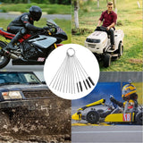 Motorcycle Carburetor Jet Dirt Remove Clean Tool 10 Cleaning Needles 5 Brushes for ATV Welder Carb Chainsaw Spray Gun Torch Tips