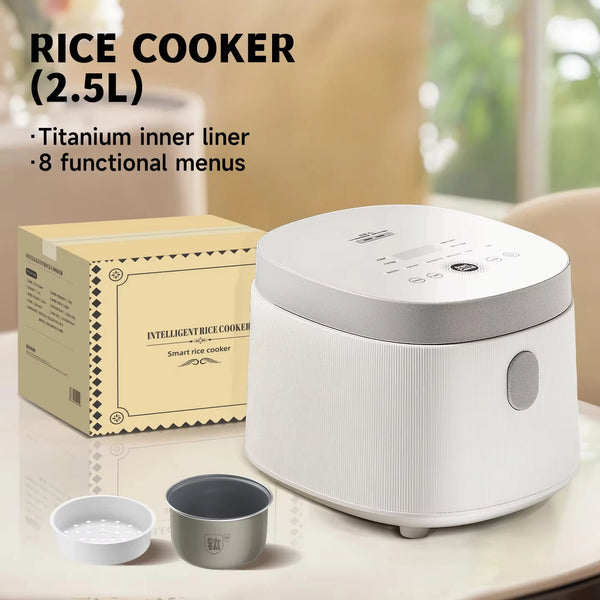 2.5L Electric Rice Cooker with Titanium Liner for 2-3 People MultiCoo ...