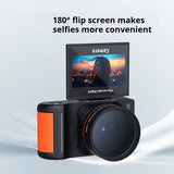 XJ200 4K UHD Monocular Telescope Camera WIFI Digital Camera Portable 64MP Student Mirrorless Camcorder with 3 Inch Flip Screen
