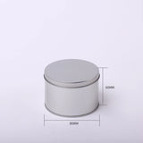20pcs Small Metal Round Tin Silver Storage Box Case
