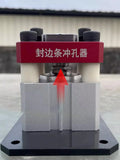 Pneumatic Edge Banding Punching Hole Machine 8/15MM Hole Puncher Edge Bander Air Punch Guide Woodworking Tools with Foot Switch