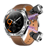 T95 High-end Business Smartwatch With Headphones Metal Case HD Full Circle Touch HIFI 9D Sound Quality Message Alerts BT Calls