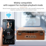 NEW ARRIVAL Retro CD Player Bluetooth 5.0 Rechargeable Built-in Speaker Portable Music Player USB HiFi Player with Infrared Remo