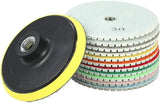 4-inch polishing pad set Diamond wet polishing pads 11 polishing discs + 1 pad For granite, marble, stone, tile, concrete