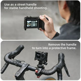 Quick Release Photography Street Grip Kit Shutter Button 2 in1 Detachable Rabbit Cage Grip Lightweight for DJI Osmo Action 6