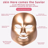 Golden/White LED Light Therapy Facial Mask 7 Colors Photon Skin Rejuvenation Wrinkle Removal Anti Acne Home Use Beauty Deviceae