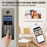 Waterproof 7 Inch Tuya Smart IP TCP Video Door Phone Intercom System for Multi Apartments Building