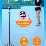 for iPhone Android Phones Rear Camera Selfie Vlog Live Wireless Bluetooth Monitor Portable Mini Smartphone Selfie Screen Display
