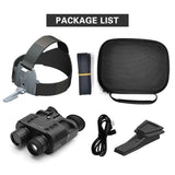 NV8000 Dual Screen Night Vision Goggles Binoculars with Naked Eye, 3D Viewing, Head Mounted for Tactical Hunting