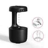 800ML Gravity Water Droplets Diffuser Air Humidifier Cool Fogger with LED Display Office Bedroom Desktop