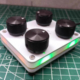 MIDI Controller 4 Knob USB-C Music Production Customizable CC DAW Control for Mac PC Laptop Black Color