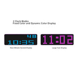 Pickup Analyzer with Clock 20 Dynamic 7 Color Music Spectrum Display 384 LED 1624 Segment Rhythm Light Level Voice Sensor