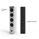Professional 100W Column Speaker Powerful Home Theater Sound System With Wooden And Aluminium Construction Passive Line Array