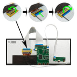 USB-C Type C LCD Controller Board With 12.3 inch 2400X900 2K IPS LCD Screen
