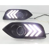 Yellow Turn Signal Included 2PCS For Honda Vezel HRV 2018-2020 Car LED Daytime Running Light Fog Lamp Decoration DRL