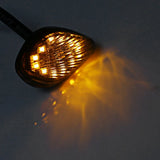 1 Pair Motorcycle Flush LED Turn Signals Light Amber For Honda Grom 2014-2016