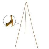 Lightweight Triangle Sketching Easel Telescoping Black White Gold Tripod Display Stand Adjustable Collapsible