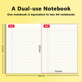 50sheets Multi-functional A3 A3 Notebook Mind Map Planning Tearable Notepad Students Writing Draft Paper Student