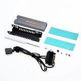 ARGB M.2 2280 NVME SSD Heatsink with Silicone Thermal Pad Solid State Drive Radiator Aura Sync Aluminum Alloy PC Accessories