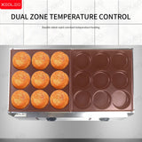 XEOLEO Electric Egg Burger Machine 2500W +2500W Pancake Maker Machine Poffertjes Machine Tartlet Waffle Machine