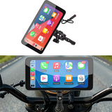 Wireless Carplay Android Auto Bluetooth Display 6.5Inch Motorcycle Smart Screen IP67 Waterproof Removable Bracket