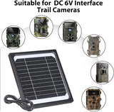 5W Solar Panel Kit for 5V 6V 12V Output Trail Cameras, Built-in 5200mAh Rechargeable Battery, Hunting Accessories, Camera Traps