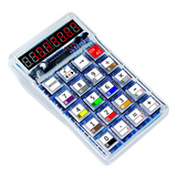 DIY Calculator Kit LED Display Calculator Electronic Making With Batteries For Learn Soldering Assembly Practice