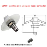 Auxiliary Air Plate Silo Feeder Air Plate Vibrator DL Stainless Steel Aluminum Fluidizer Food Silicone Pad M8 Cnnector