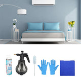6Pcs Air Conditioning Cleaning Tools Kit with 520ml Cleaner Towel Gloves Brush Watering Can Water Collection Bag Universal Set