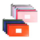 10 Pieces Money Bags Kit With Zipper, Money Pouches, 10 Colors Security Bank Deposit Bags, Cash Bags Set With Label Money Holder