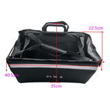 For Brompton Folding Bike Bags & Panniers Picnic Basket Storage Bag with Waterproof Cover Metal Mount