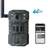 2K Support Solar Powered Lithium Battery Outdoor 4G Hunting Camera Infrared Night Vision Wireless Game Hunting Trail Camera