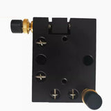 Pitch and rotation adjustment for optical applications, manual dual-axis precise tilt phase