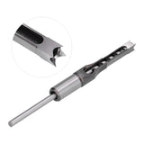 16mm Square Hole Drill Bit High Speed Steel Incisive WearResistant Durable Woodworking Mortiser Drill Bit Square Hole Tool