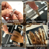 Hair Extension Hanger & Tape-In Placement Board – Acrylic Dye Plate & Display Stand for Tape-In Extensions
