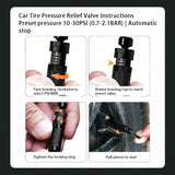 Off-Road Special Quick Deflation Valve Car Tire Automatic Pressure Relief Deflation Valve Automatic Stop Tire Decompression Tool
