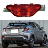 Car Rear Bumper Middle Fog Light Parking Warning Reflector Taillights Without Bulb for Toyota C-HR CHR 2018-2019