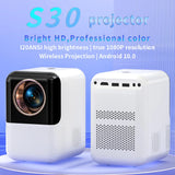 X10 HD Electric Focus Home Theater Built-in Mini Portable Office Smart TV Projector Support 4K for Phones Laptop