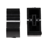 100 Pieces 8mm Fader Knob Caps Touch Sensitive Slider Ribbed Mixer Push Caps