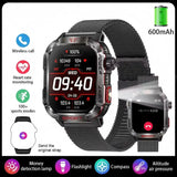 HT29 Smart Watch With Flashlight Air Pressure Altimeter Barometer SOS Healty Monitor GPS Motion Track Outdoor Sports Smartwatch